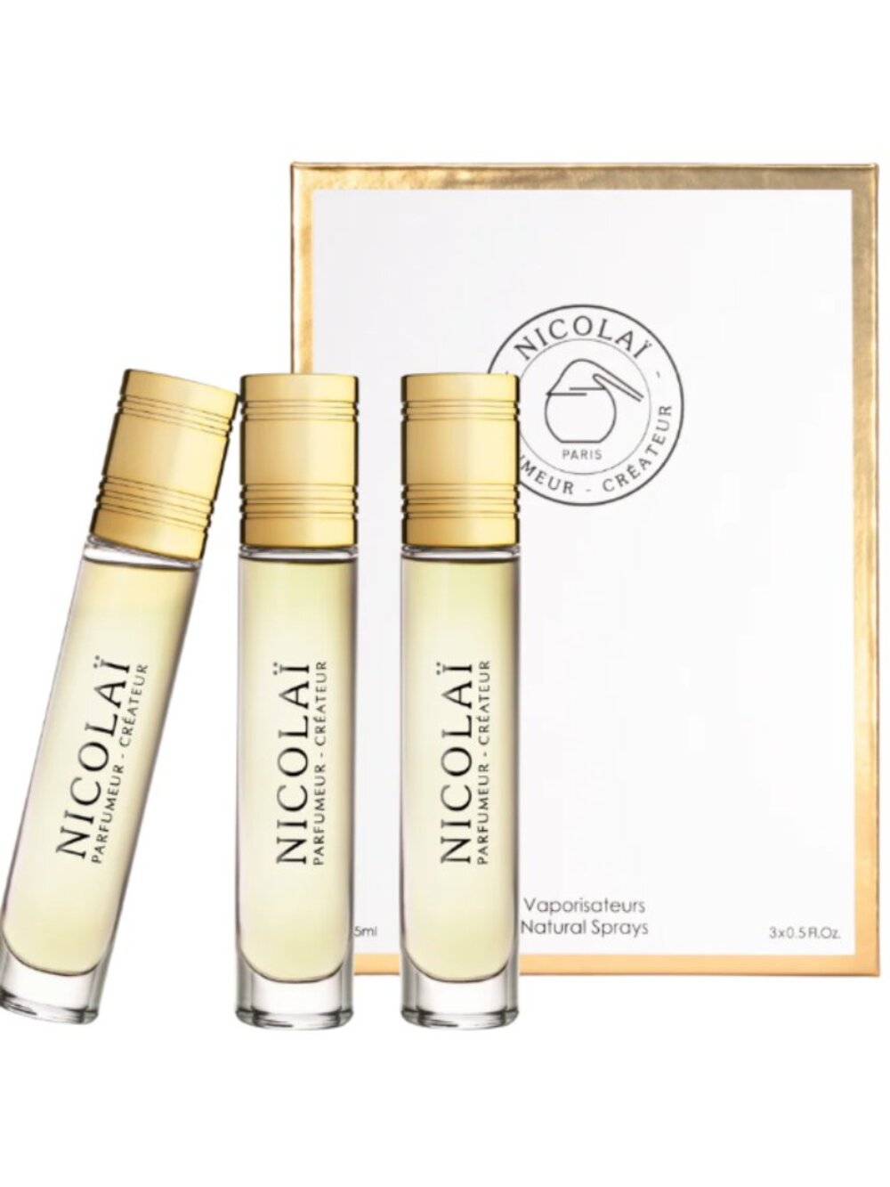 NICOLAI Women’s Travel Spray Set - Gold